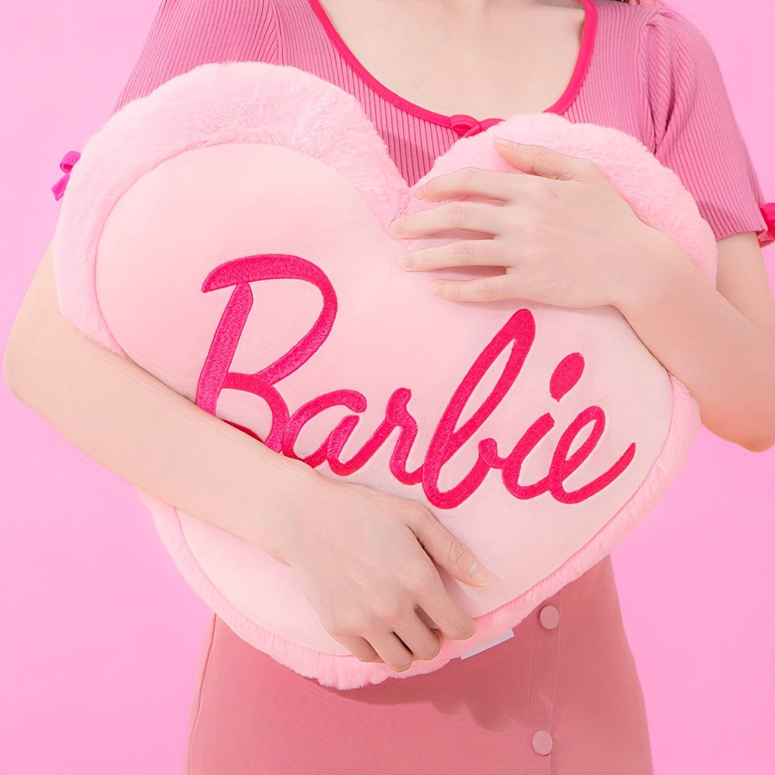 Barbie Heart-Shaped Pillow