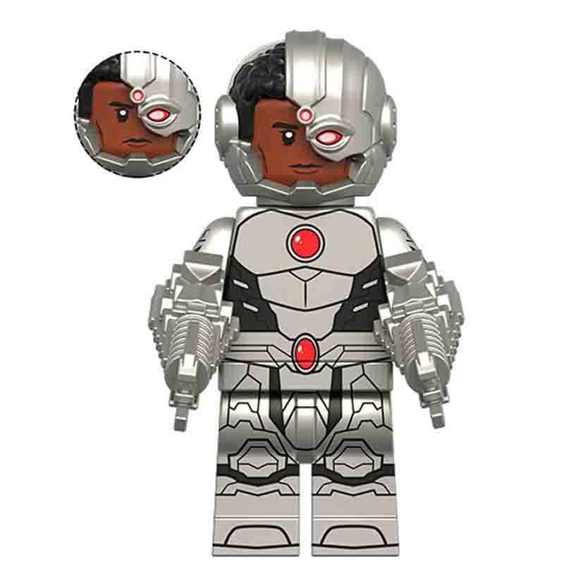 DC Lego Custom Minifigure - Cyborg Justice League
