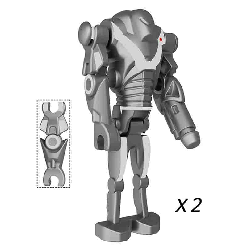 Star Wars Lego Custom Minifigure Set - B-2 Super Battle Droid Set of 2
