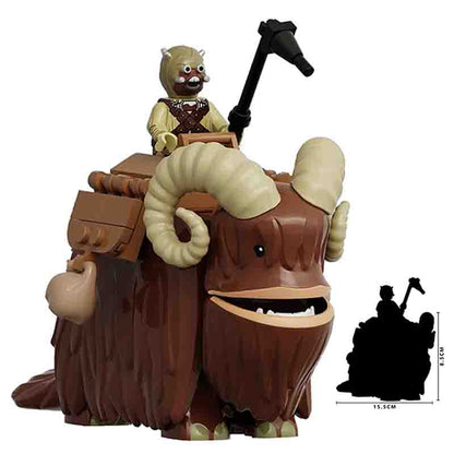 Star Wars Lego Custom Minifigure Set - Tusken Raider & Bantha
