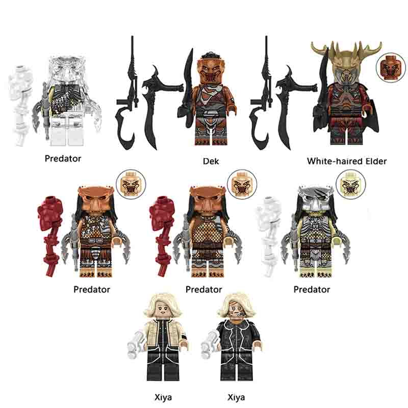 Movies Lego Custom Minifigure Set - Predator Badlands set of 8