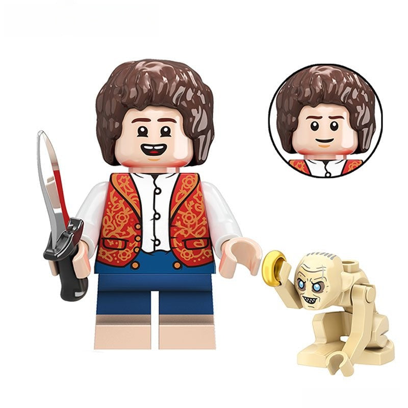 Movies Lego Custom Minifigure - Frodo Baggins Lord of The Rings 3