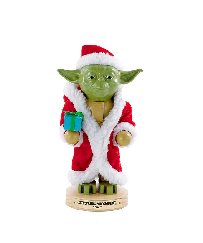 Star Wars Nutcracker - Jolly Yoda in Santa Robe