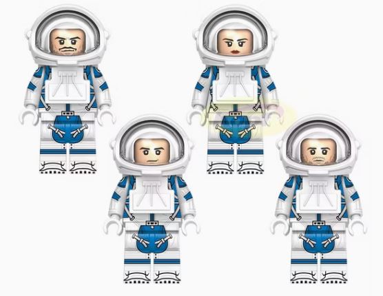 Marvel Lego Custom Minifigure Set - Fantastic Four First Steps Set of 4 (Space Suits)