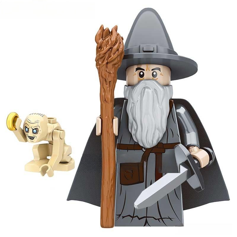 Movies Lego Custom Minifigure - Gandalf The Gray Lord of The Rings