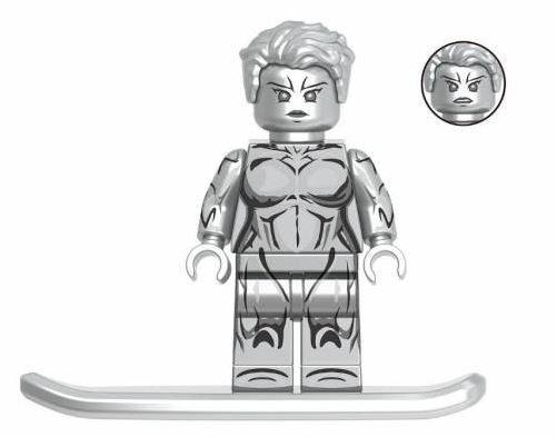 Marvel Lego Custom Minifigure - Fantastic Four Silver Surfer Shalla- Bal 1