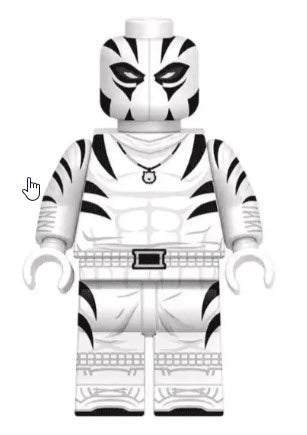 Marvel Lego Custom Minifigure - White Tiger