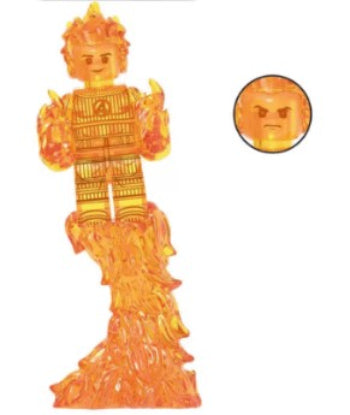 Marvel Lego Custom Minifigure - Human Torch