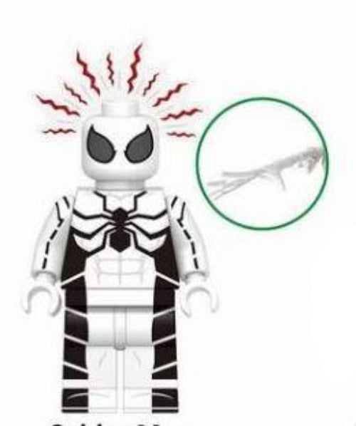 Marvel Lego Custom Minifigure - Spider-Man White Suit