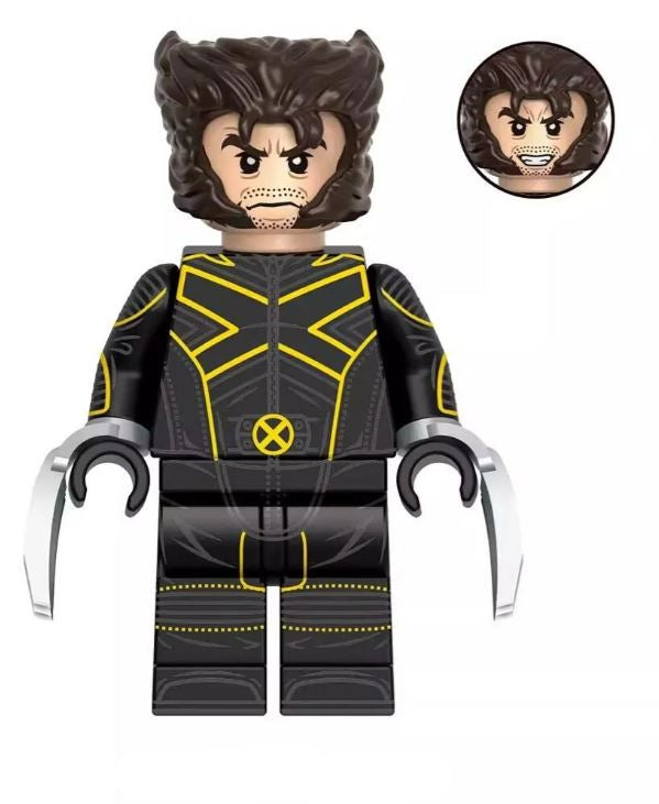 Marvel Lego Custom Minifigure - Wolverine Logan from X-Men 4