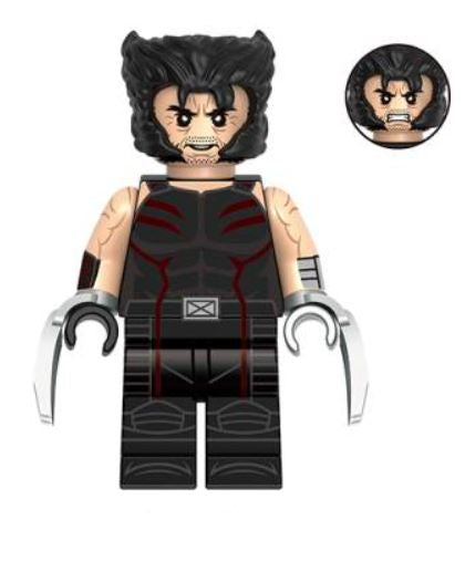 Marvel Lego Custom Minifigure - Wolverine Logan from X-Men 3
