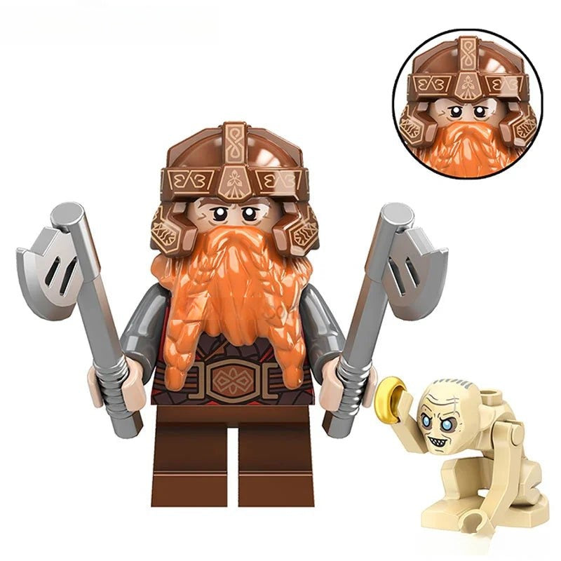 Movies Lego Custom Minifigure - Gimli Lord of The Rings 1