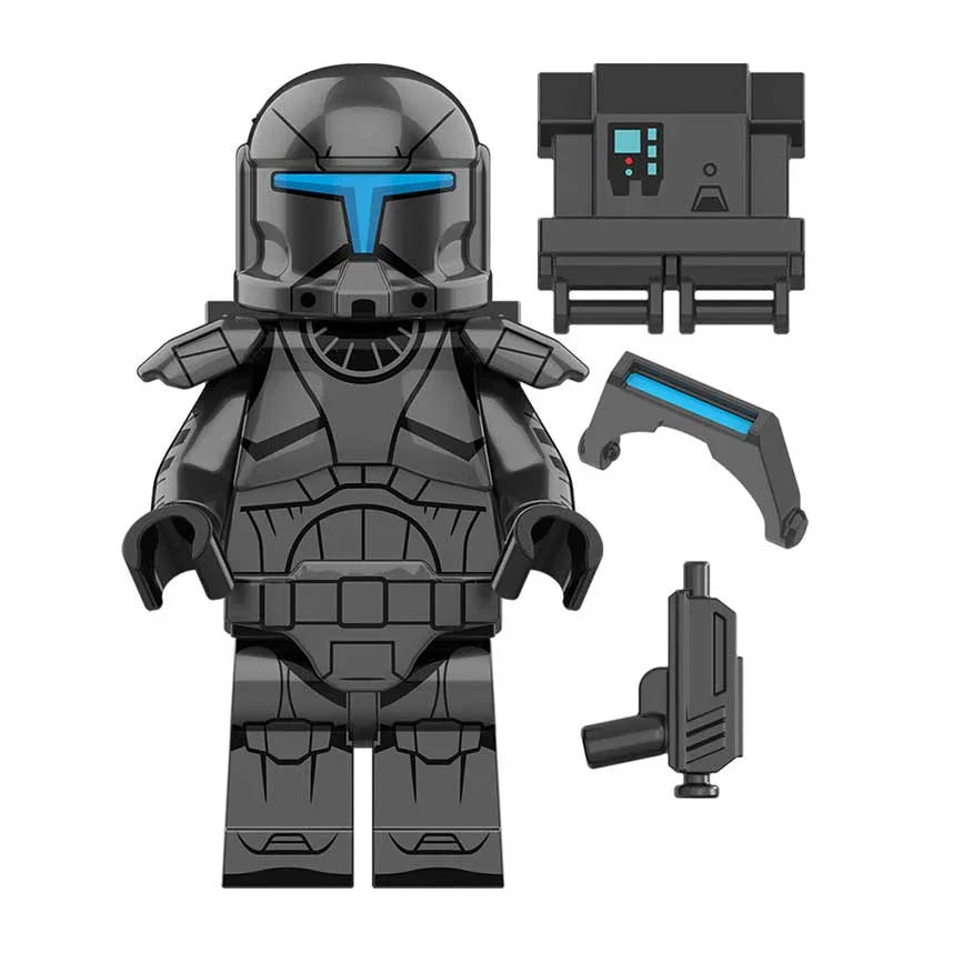 Star Wars Lego Custom Minifigure - Gray Clone Commando