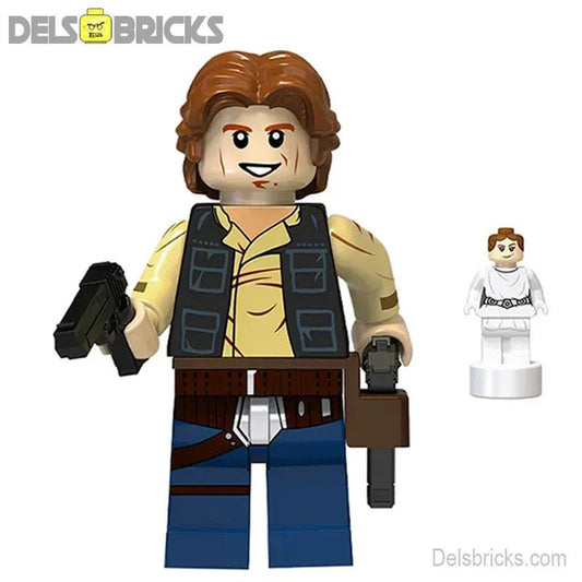 Star Wars Lego Custom Minifigure - Han Solo with Blaster