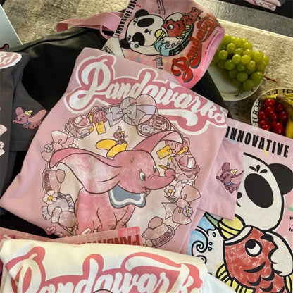 Disney Harajuku Dumbo Graphic T-Shirt