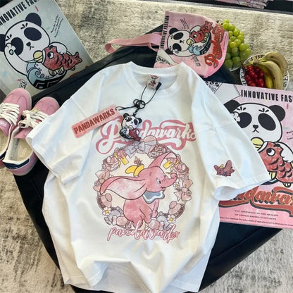 Disney Harajuku Dumbo Graphic T-Shirt