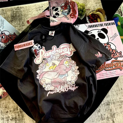 Disney Harajuku Dumbo Graphic T-Shirt