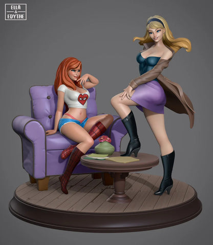 Marvel Comics Statue - MJ and Gwen - Marvel Comics (1:10 Scale)