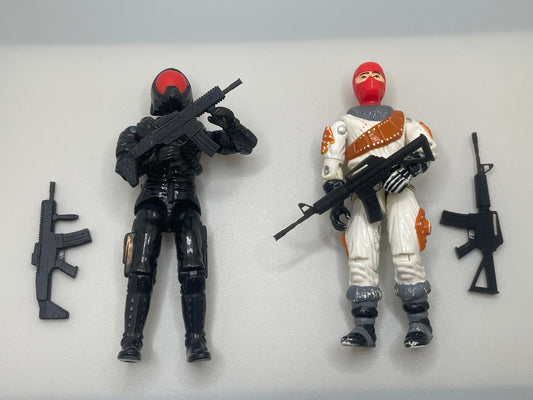 G.I. Joe Rifle Gun Lot Set 4x 3.75” Action Figure Custom 1:18 Vintage Hasbro