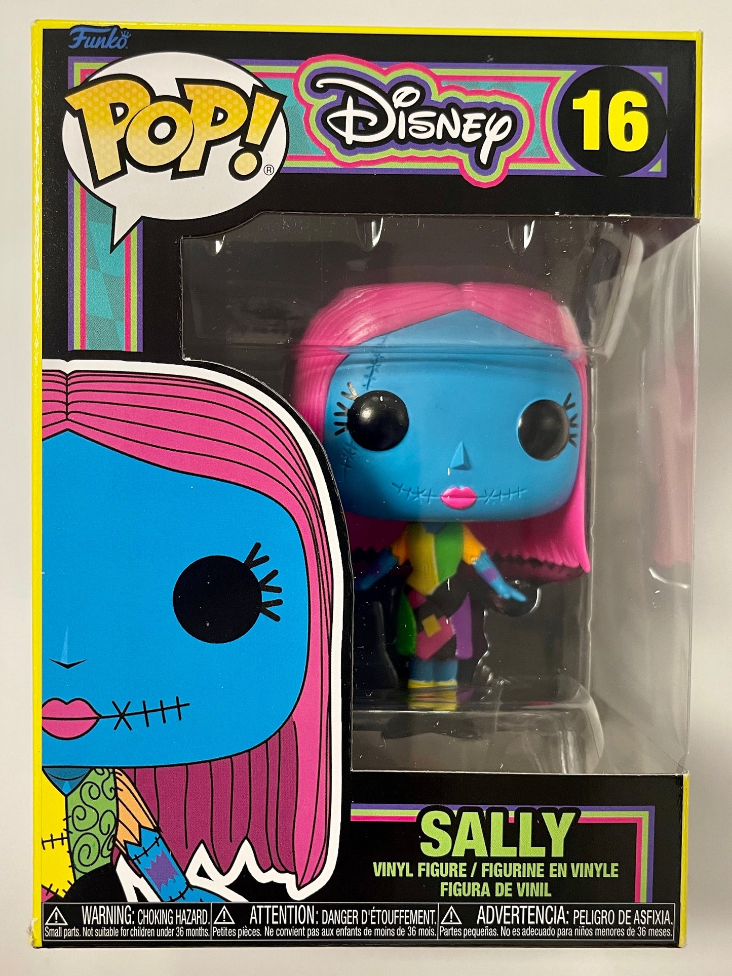 Disney Funko Pop! - Sally Rag Doll #16 Nightmare Before Christmas 2022 Black Light