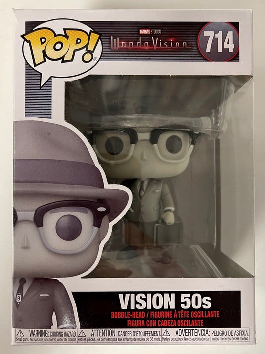 Marvel Funko Pop! - 50’s Black & White (B&W) Vision #714 WandaVision 2021 Disney +