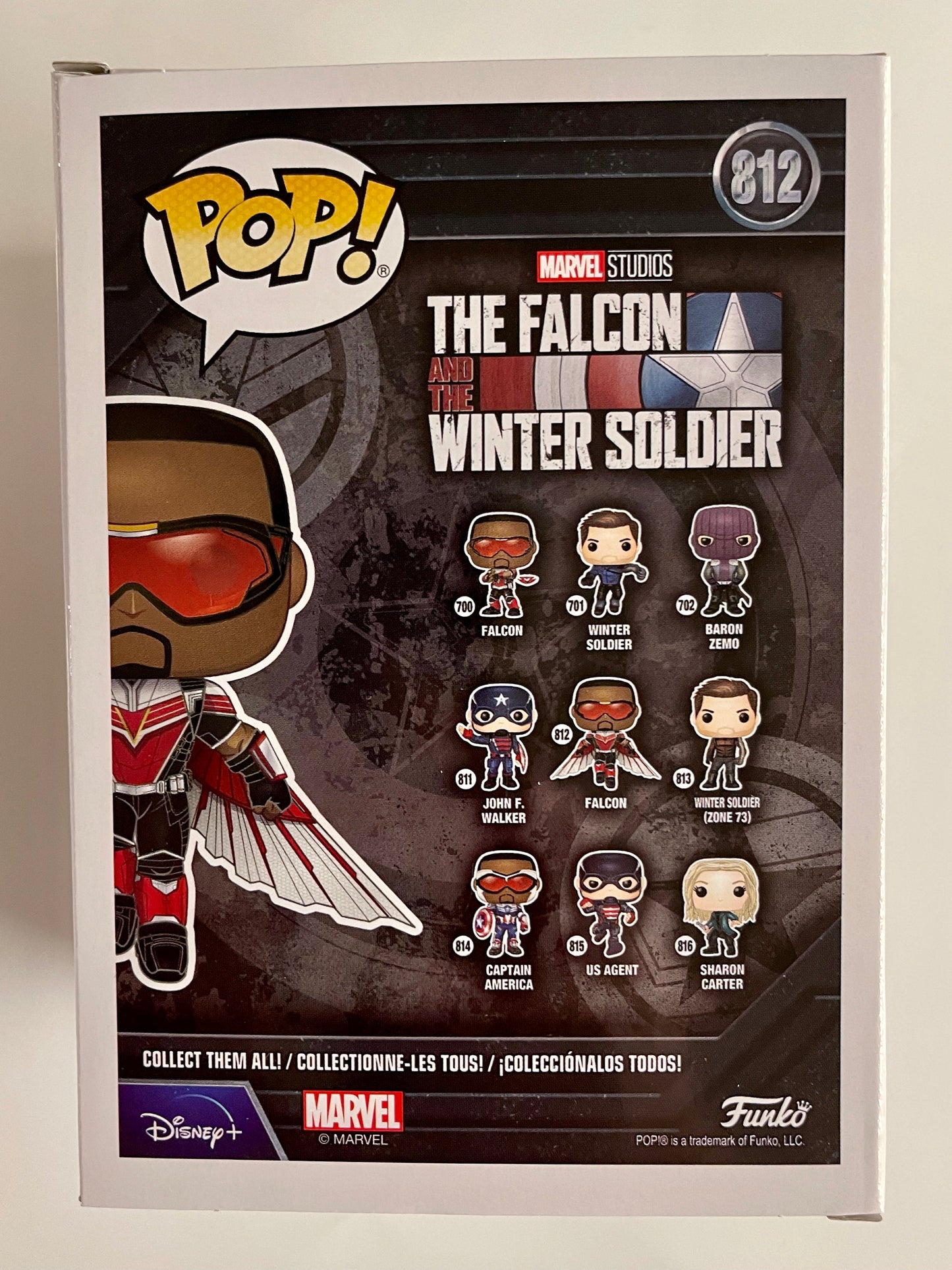 Marvel Funko Pop! - The Falcon #812 Falcon And The Winter Soldier Disney +