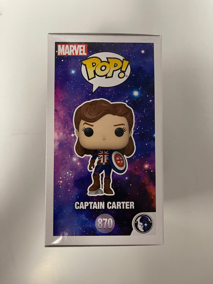 Marvel Funko Pop! - Captain (Britain) Carter #870 What If? Disney+