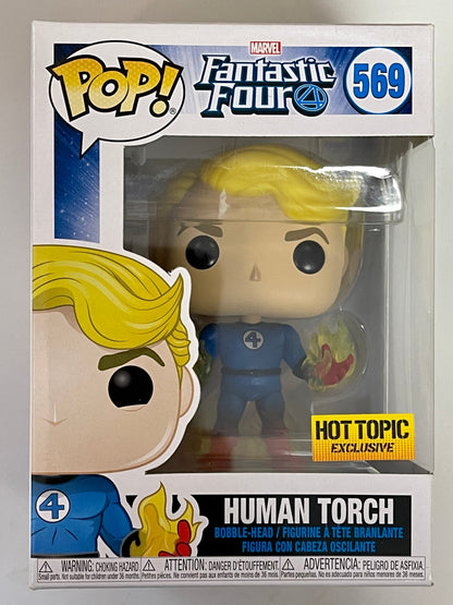 Marvel Funko Pop! - Human Torch #569 Fantastic Four Johnny Storm 2019 Vaulted HT Exclusive