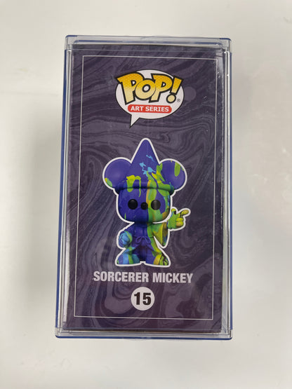 Disney Funko Pop! - Sorcerer Mickey #15 Art Series Fantasia 80th Anniversary W/ Hard Protector
