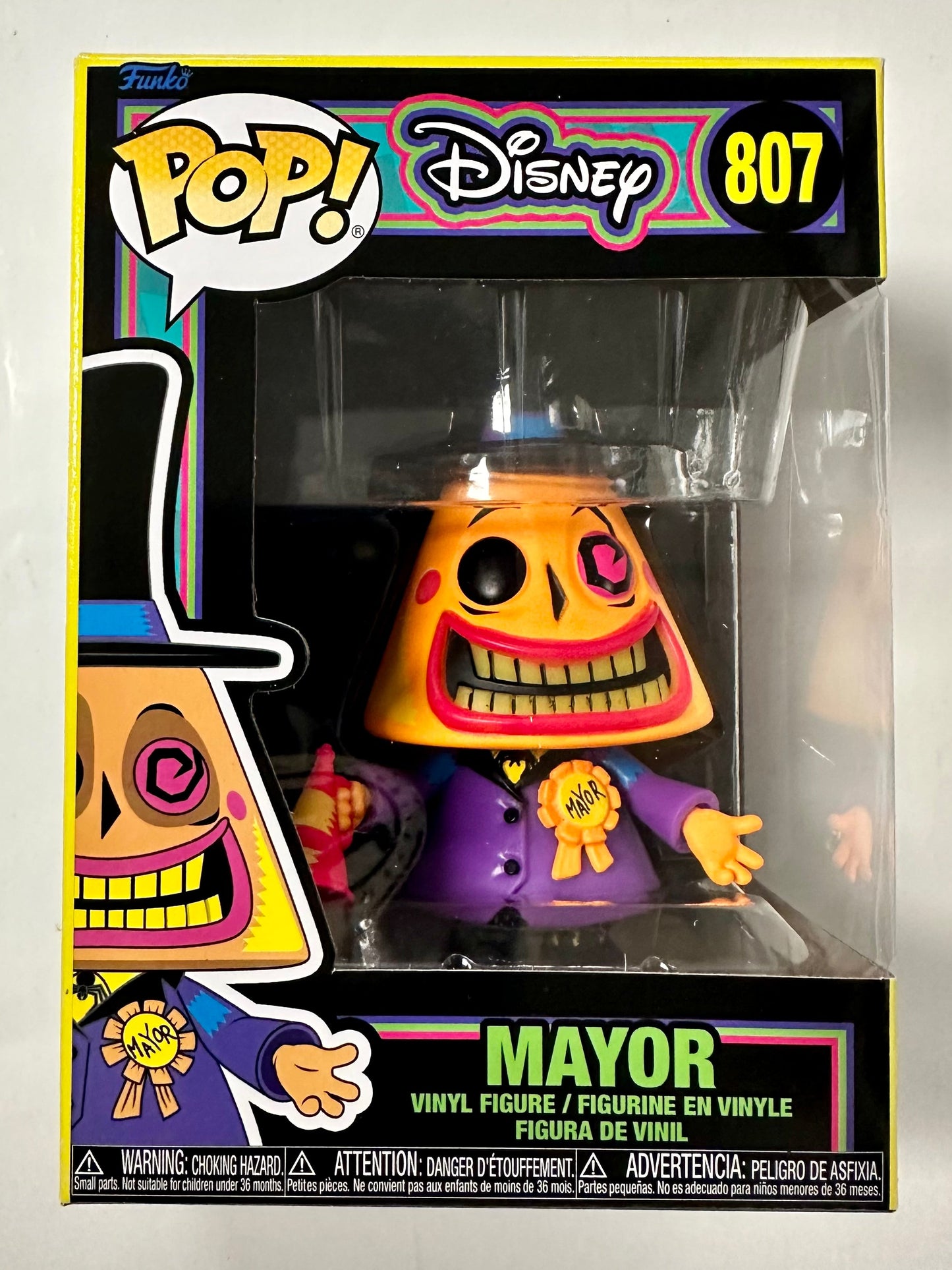 Disney Funko Pop! - Mayor #807 Nightmare Before Christmas 2022 Black Light