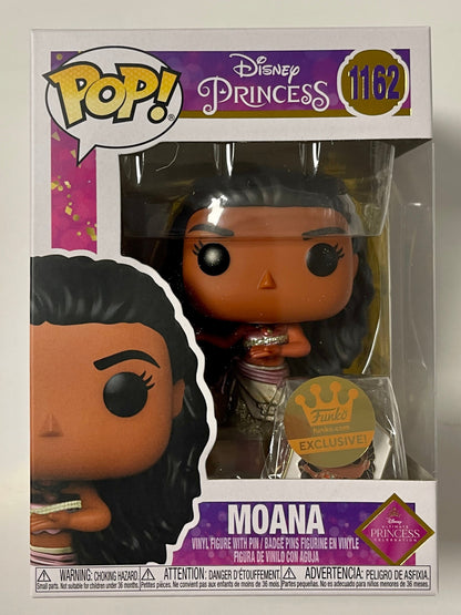 Disney Funko Pop! - Moana With Pin #1162 Metallic FS Exclusive Ultimate Princess