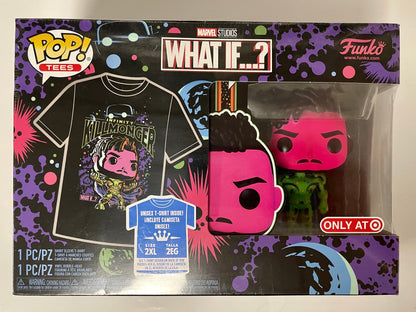 Marvel Funko Pop! - 2XL Tee & Black Light Killmonger #989 What If? 2022 Exclusive