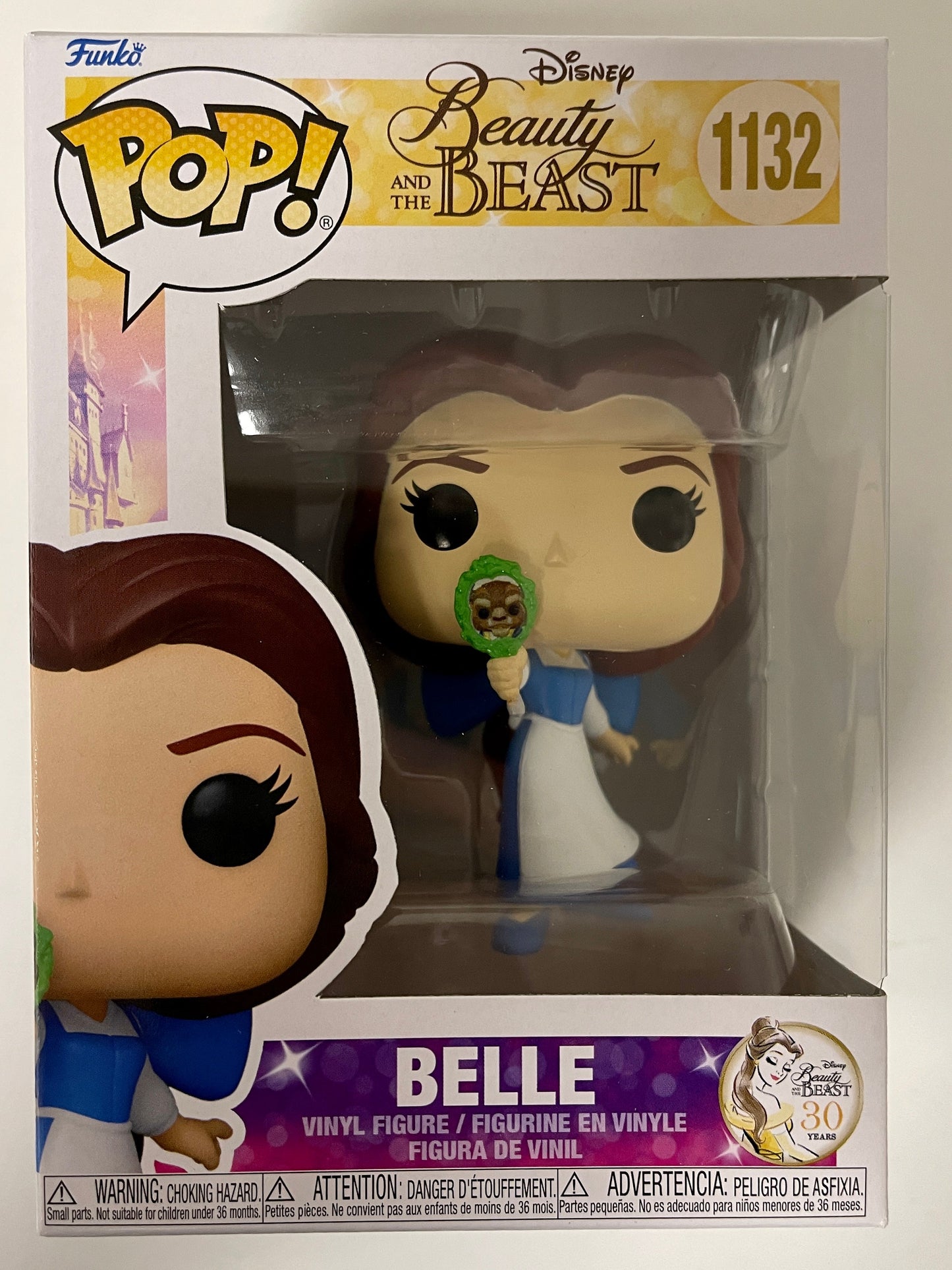 Disney Funko Pop! - Princess Belle With Mirror #1132 Beauty & The Beast 2021