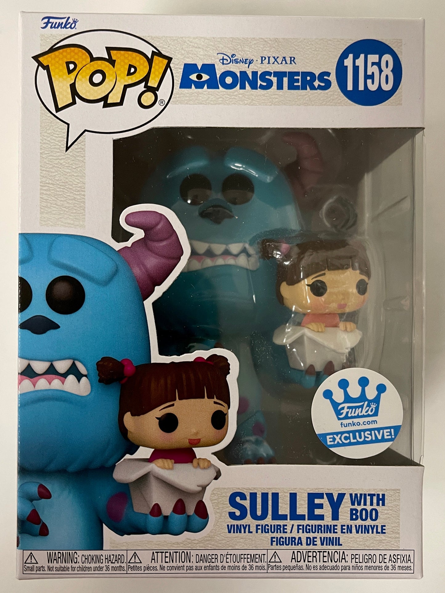 Disney Funko Pop! - Sulley With Boo #1158 Pixar Monsters Inc FS 2022 Exclusive