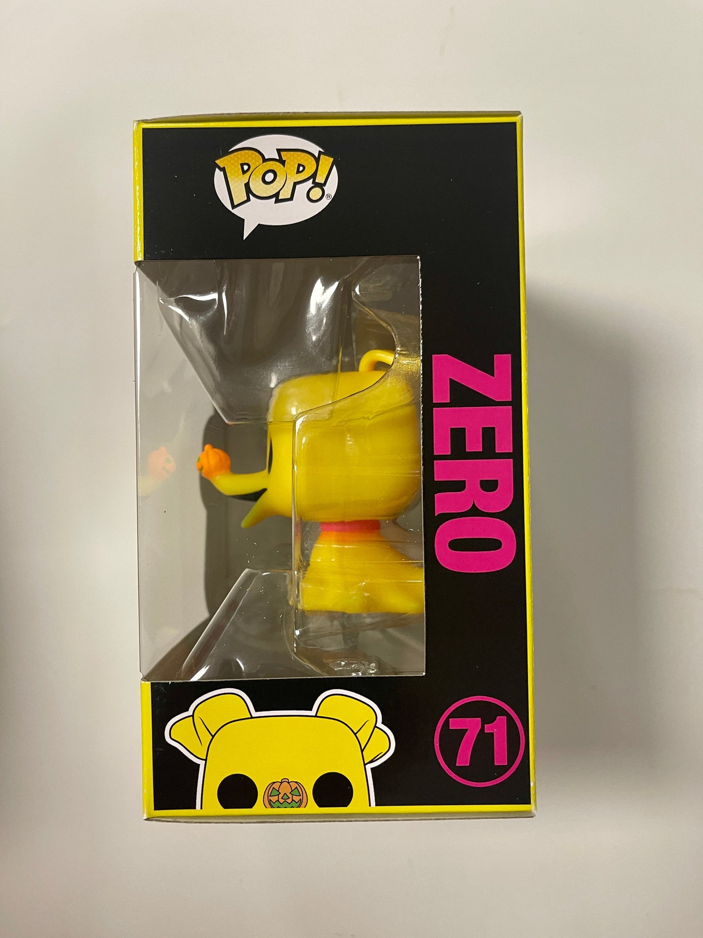 Disney Funko Pop! - Jacks Dog Zero #71 Nightmare Before Christmas 2022 Black Light