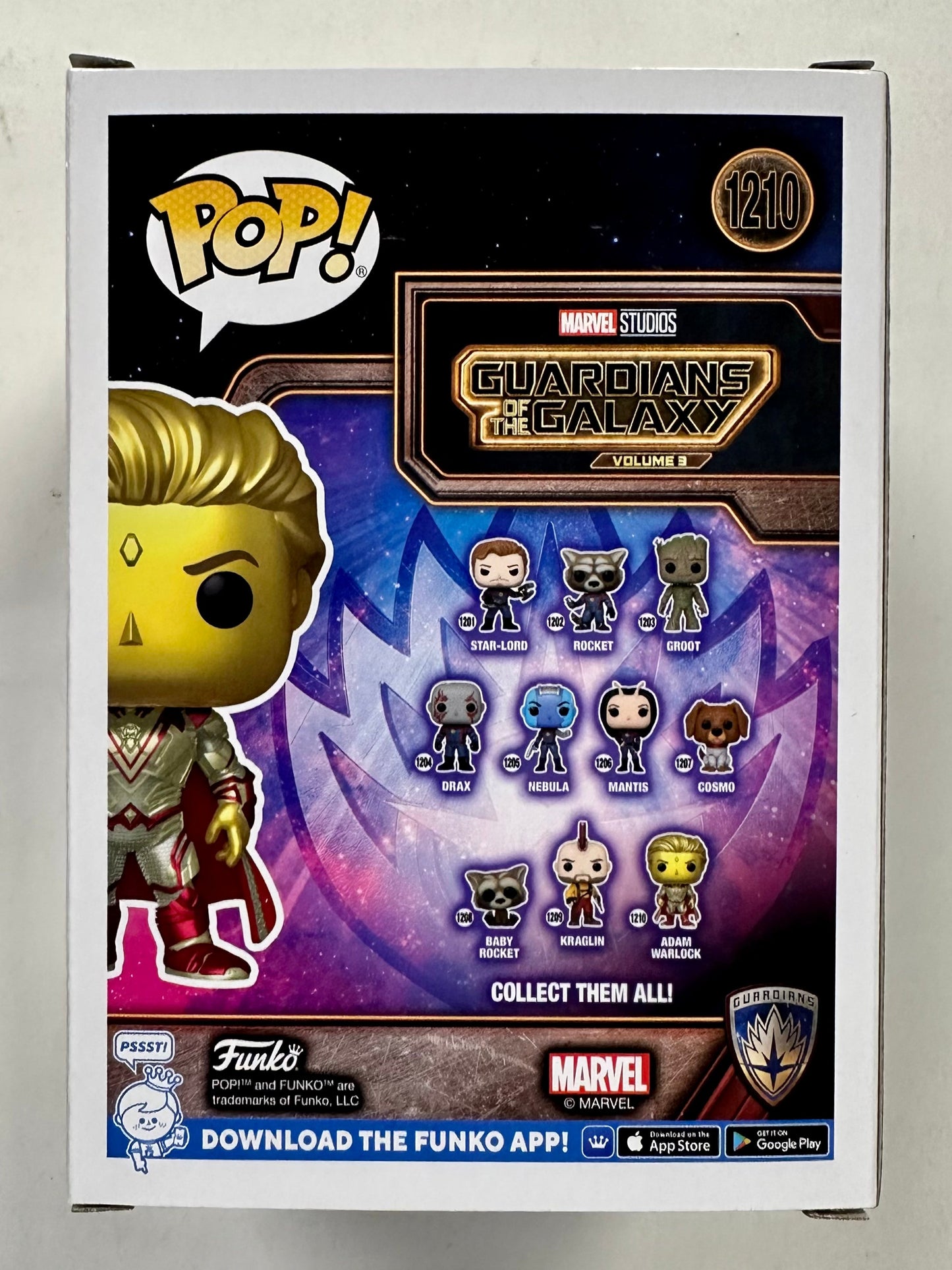 Marvel Funko Pop! - Adam Warlock #1210 Guardians Of The Galaxy Vol 3 2023
