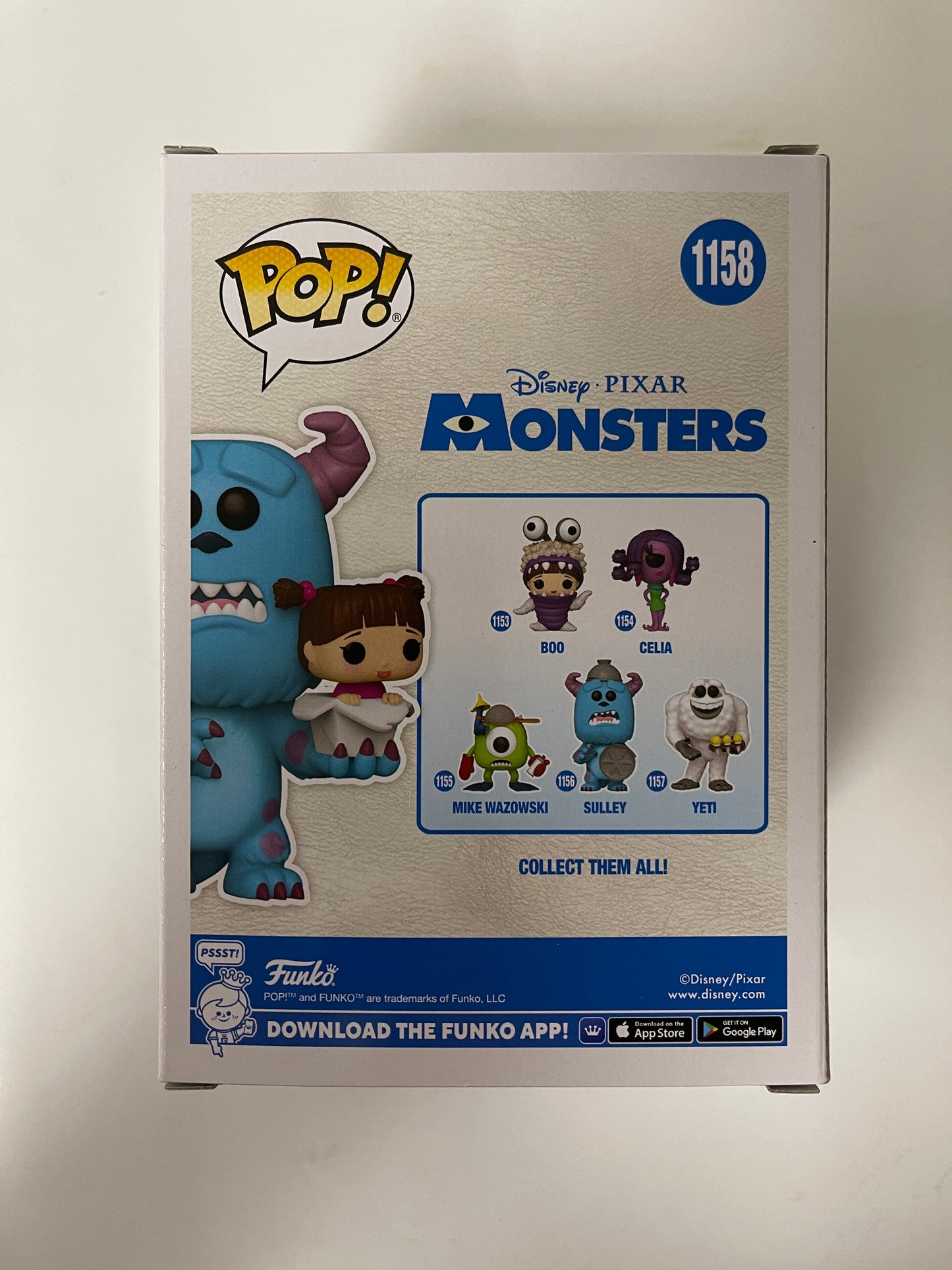 Disney Funko Pop! - Sulley With Boo #1158 Pixar Monsters Inc FS 2022 Exclusive