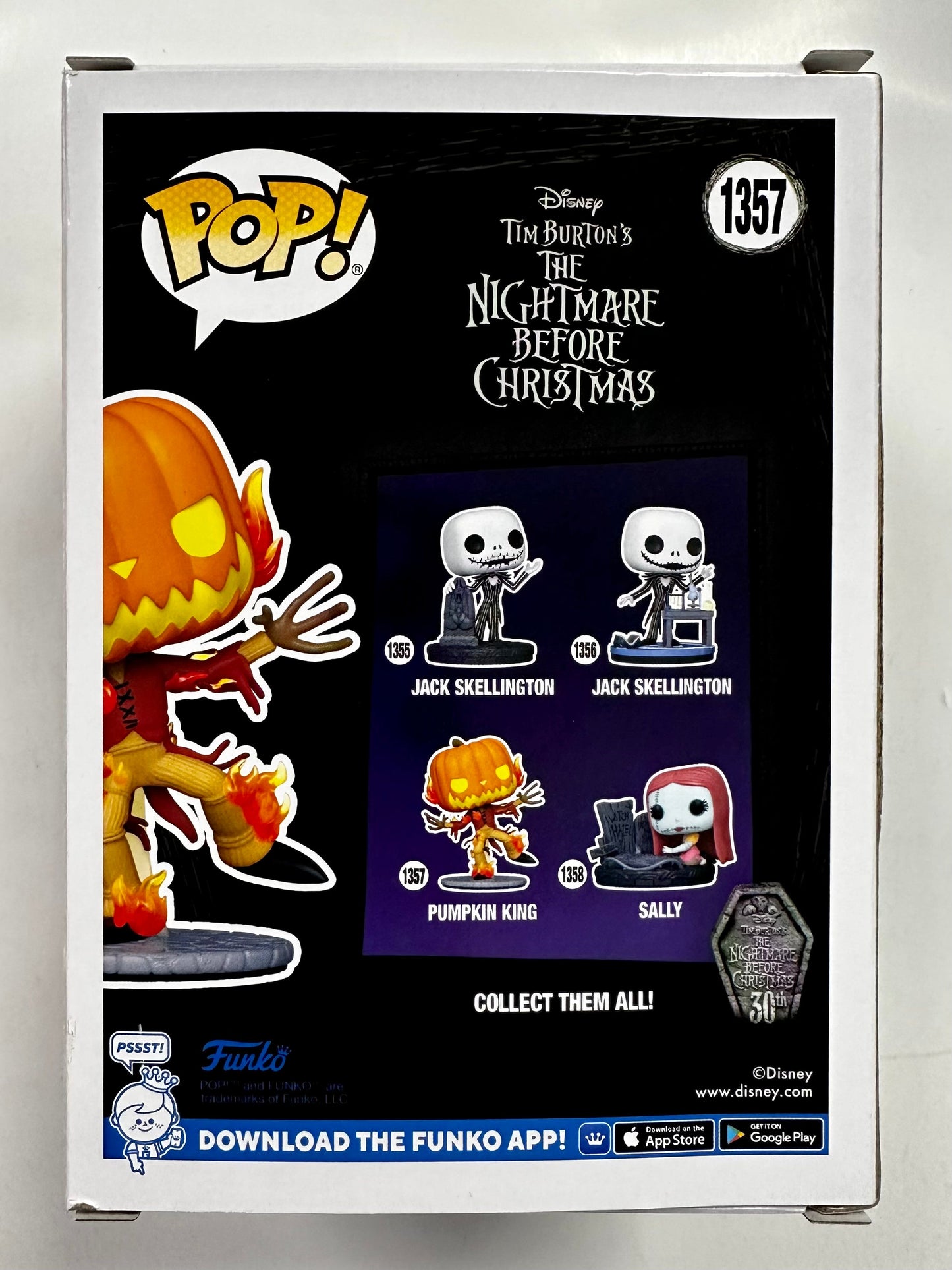 Disney Funko Pop! - Pumpkin King Jack Skellington #1357 The Nightmare Before Christmas 2023