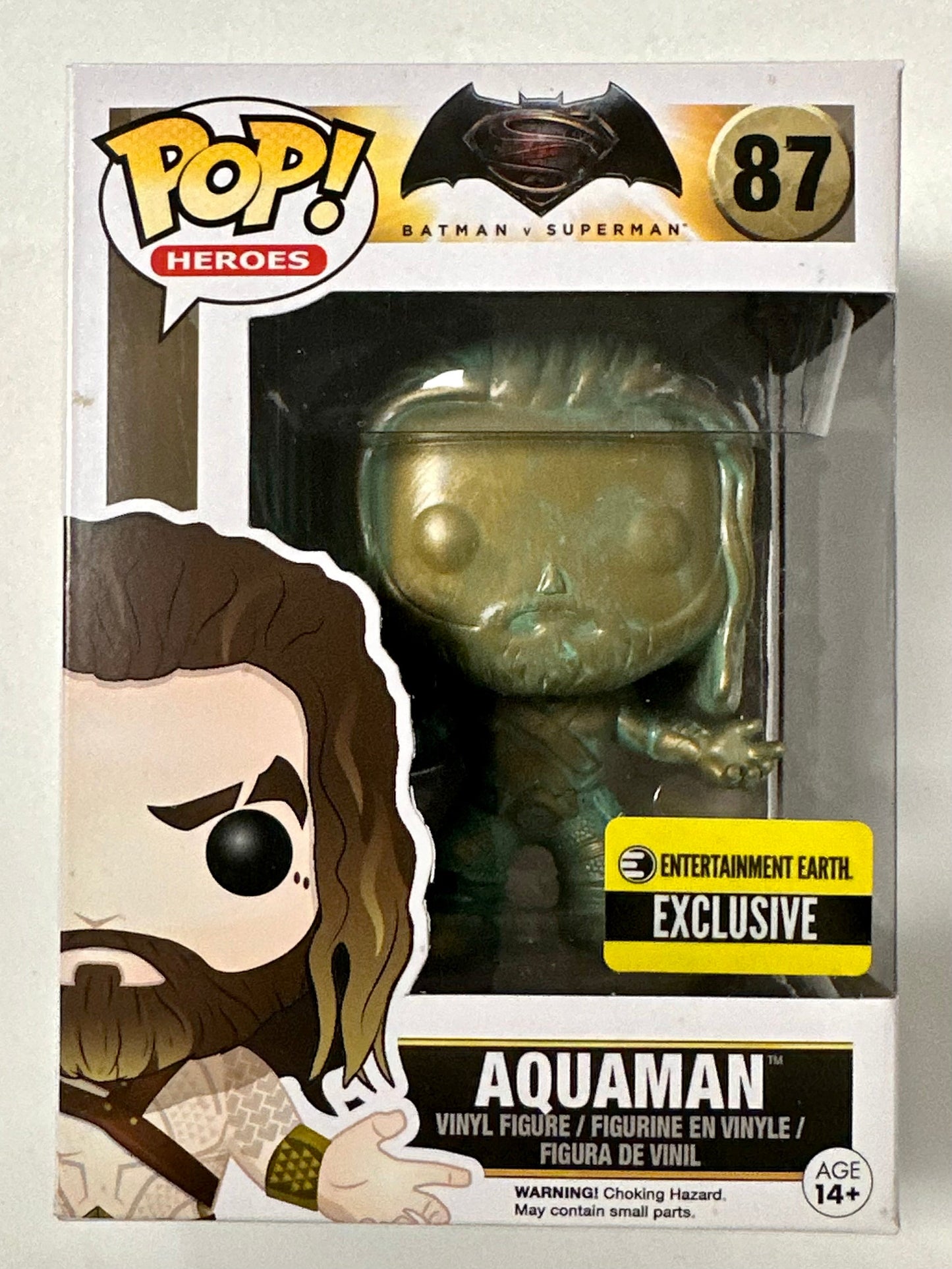 DC Funko Pop! - Patina Aquaman #87 Batman V Superman 2015 Vaulted Exclusive