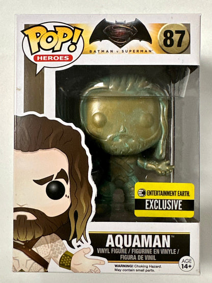 DC Funko Pop! - Patina Aquaman #87 Batman V Superman 2015 Vaulted Exclusive