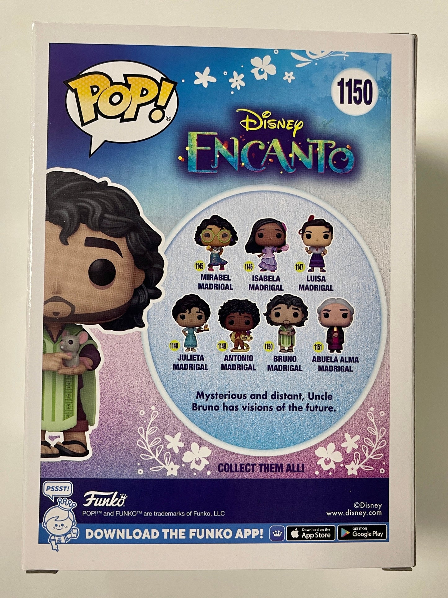 Disney Funko Pop! - Bruno Madrigal #1150 Pixar Encanto We Don’t Talk About 2021