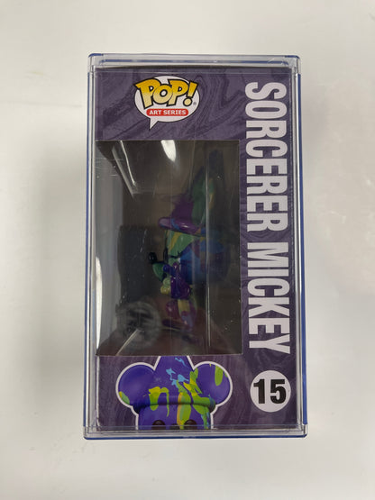 Disney Funko Pop! - Sorcerer Mickey #15 Art Series Fantasia 80th Anniversary W/ Hard Protector