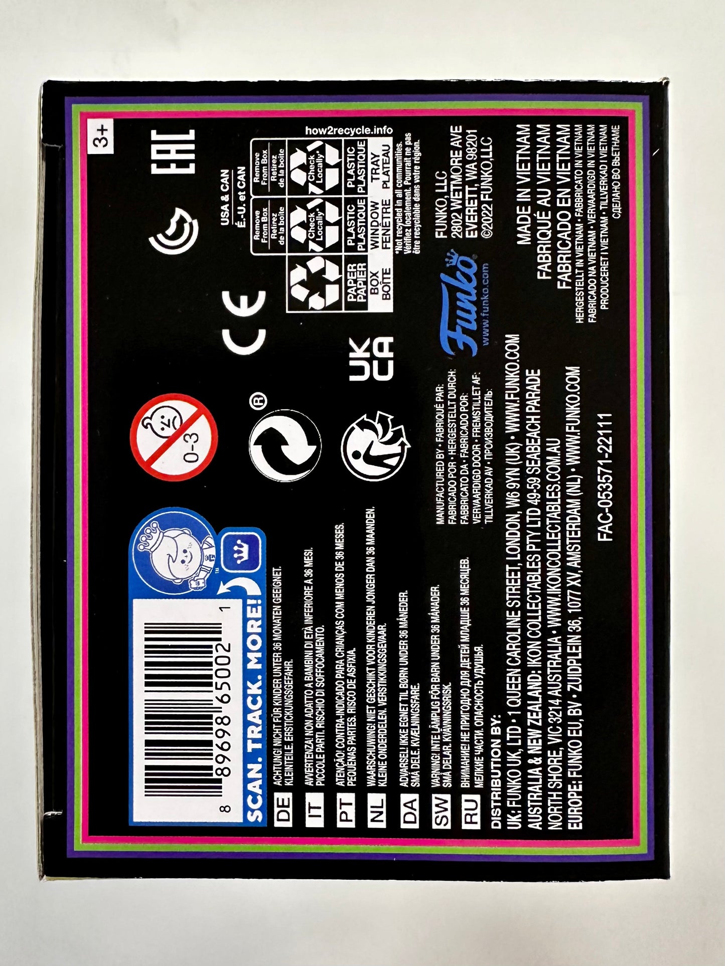 Disney Funko Pop! - Santa Jack Skellington #72 NBC 2022 Exclusive Black Light