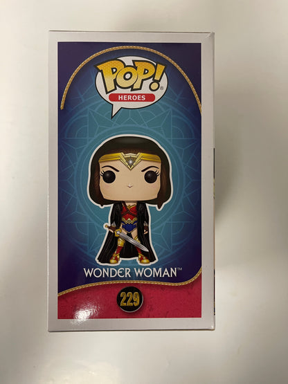 DC Funko Pop! - Wonder Woman With Cloak (Sepia) #229 Vaulted 2017 Exclusive