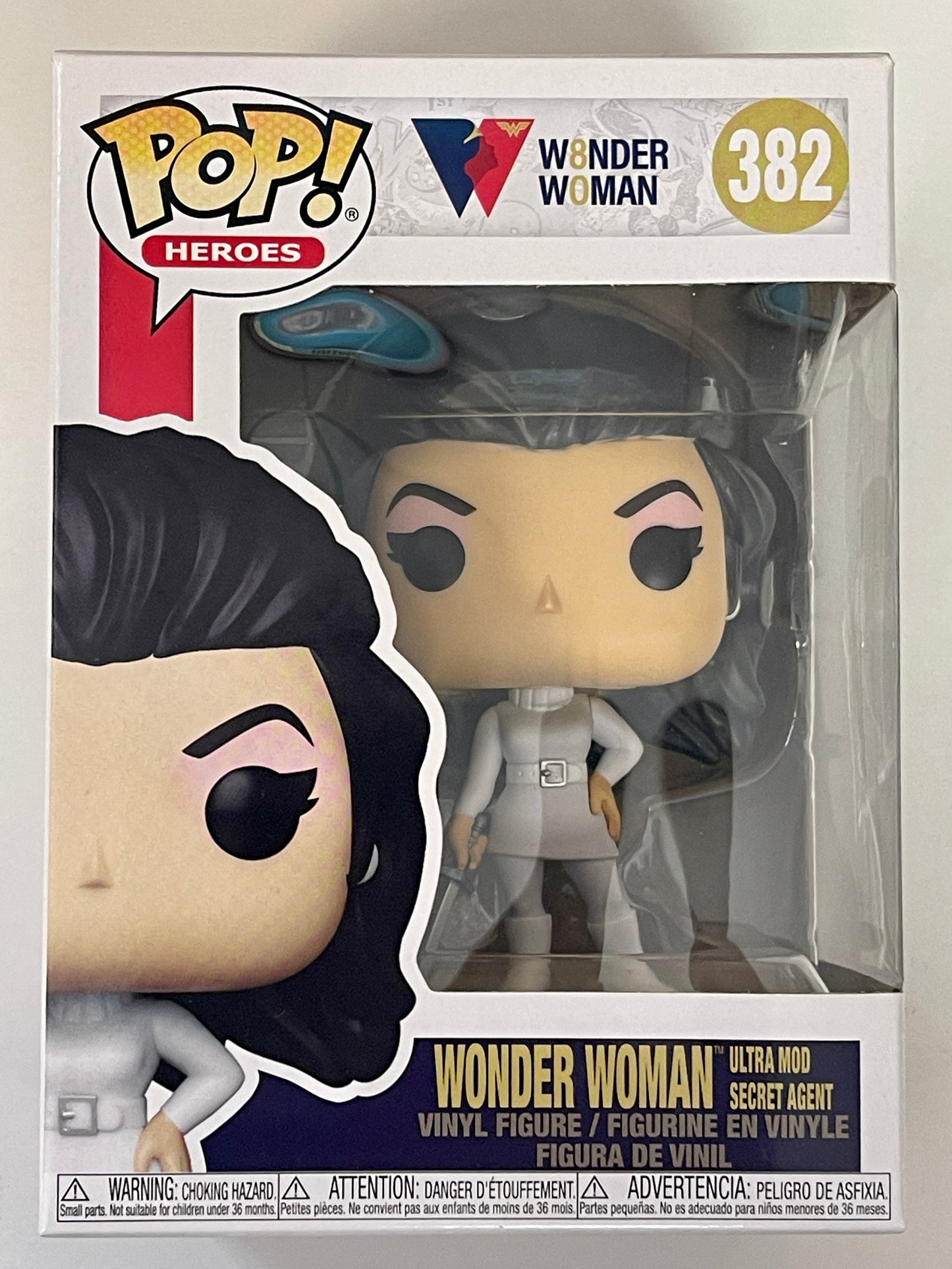 DC Funko Pop! - Wonder Woman (Ultra Mod Super Agent) #382 WW 80th Anniversary
