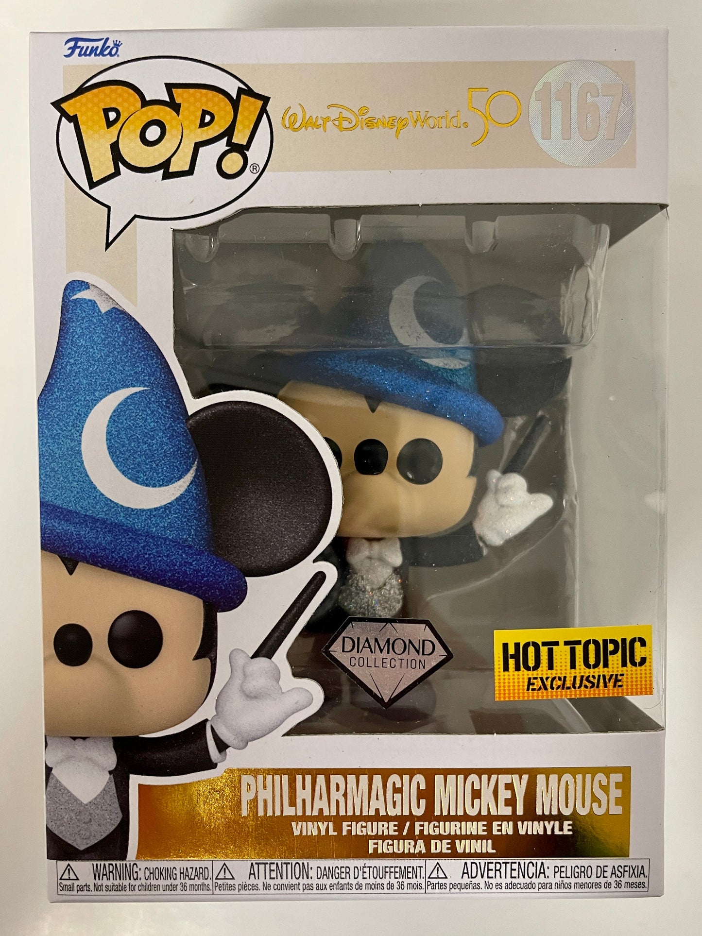 Disney Funko Pop! - Philharmonic Mickey Mouse #1167 Hot Topic Exclusive Diamond