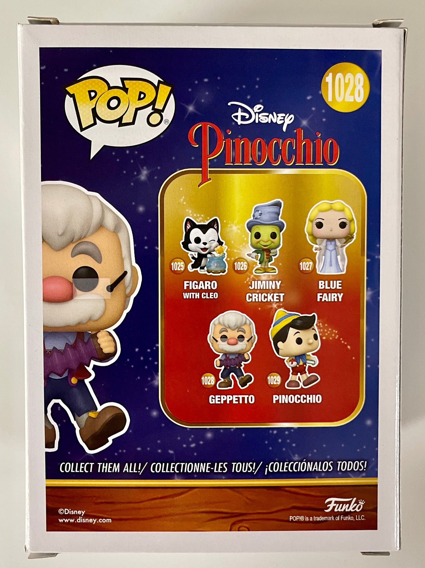 Disney Funko Pop! - Geppetto #1028 Classic Disney Cartoons Pinocchio 2021