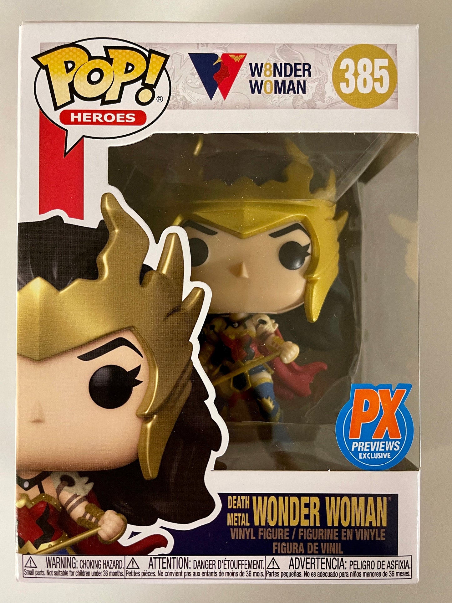 DC Funko Pop! - Death Metal Woman #385 Previews PX Exclusive 80 Years