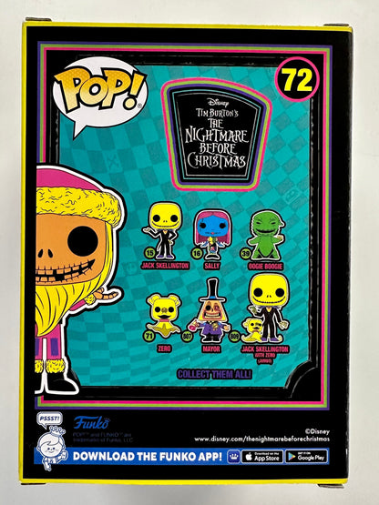 Disney Funko Pop! - Santa Jack Skellington #72 NBC 2022 Exclusive Black Light