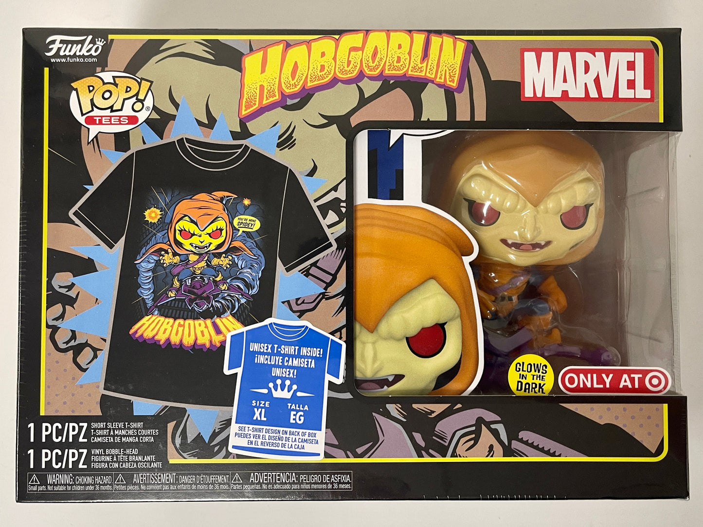 Marvel Funko Pop! - XL Tee & Hobgoblin #959 Glow Target 2021 Exclusive